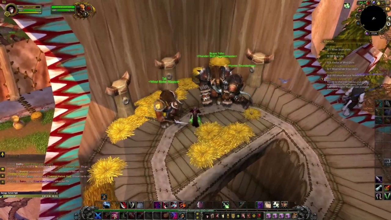 WoW - Draenor - Exploring THUNDER BLUFF Gameplay - (No Commentary) [4K60]