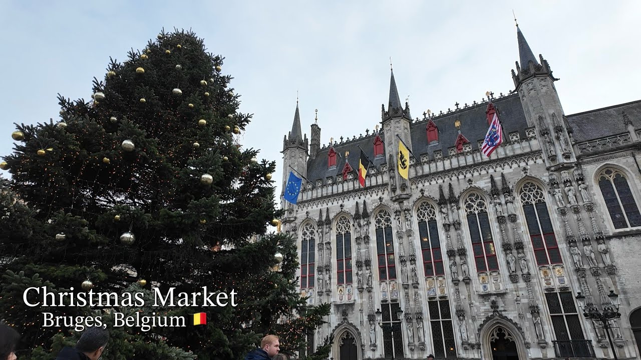 【ベルギーvlog🇧🇪】まるで絵本の世界・ブルージュのクリスマスマーケット🎄 | 歩いて楽しむ半日旅
