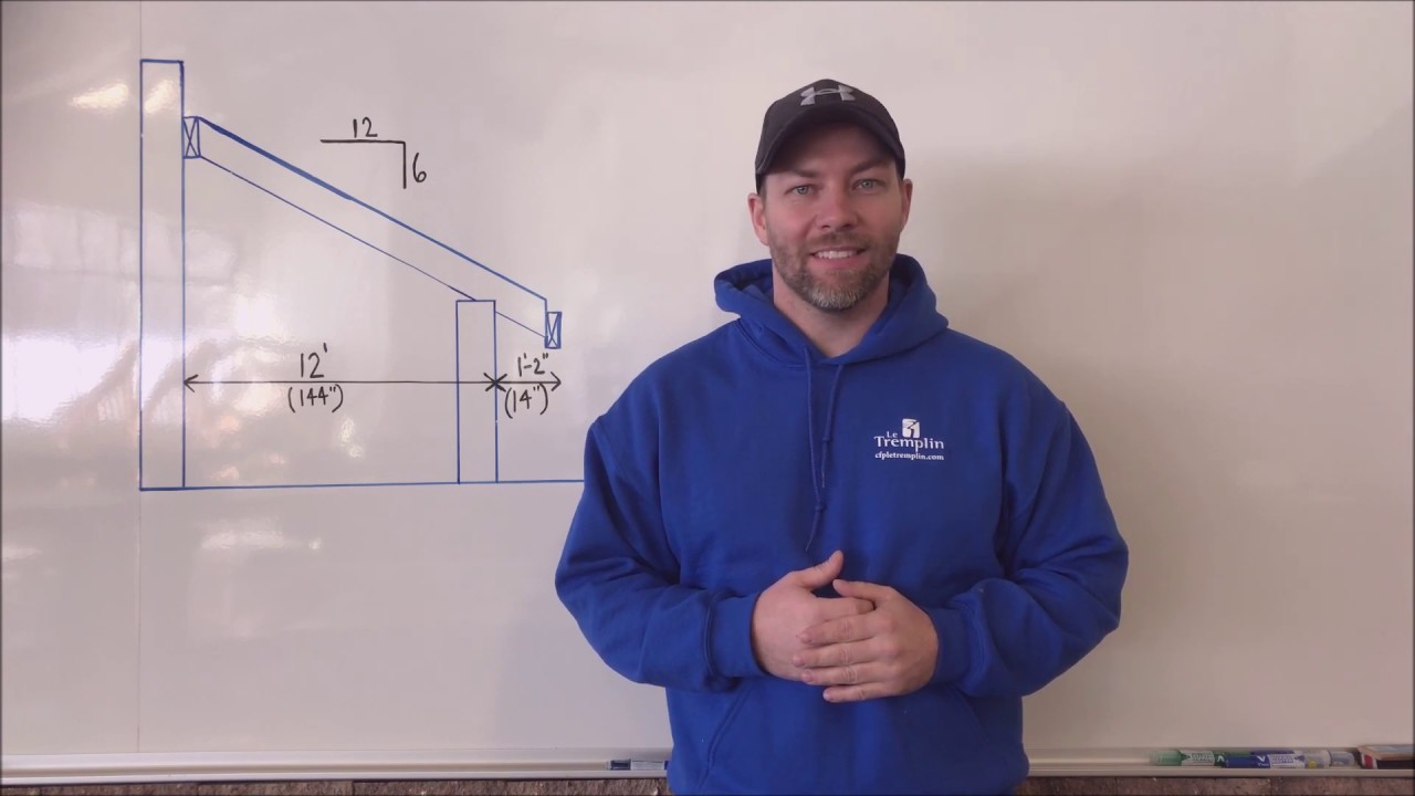 Calculs de chevron long-pan
