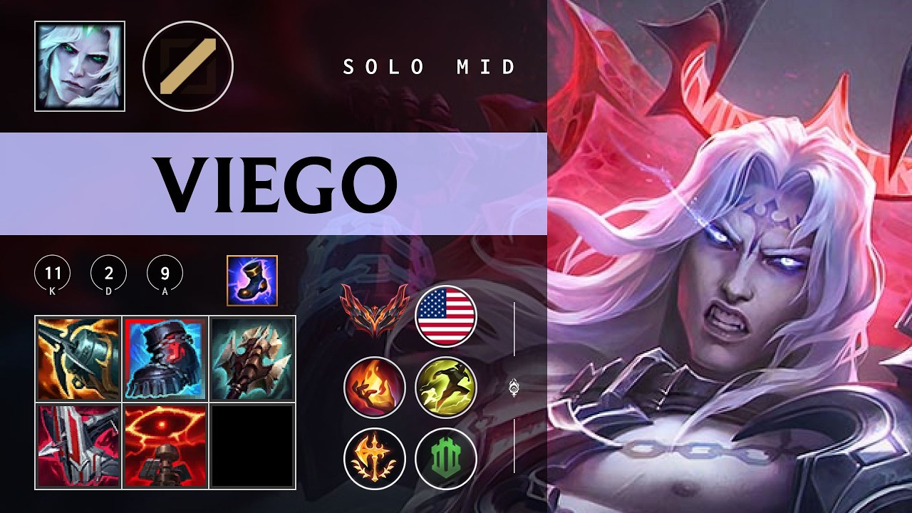 Viego Mid vs Galio - NA Grandmaster Patch 26.03