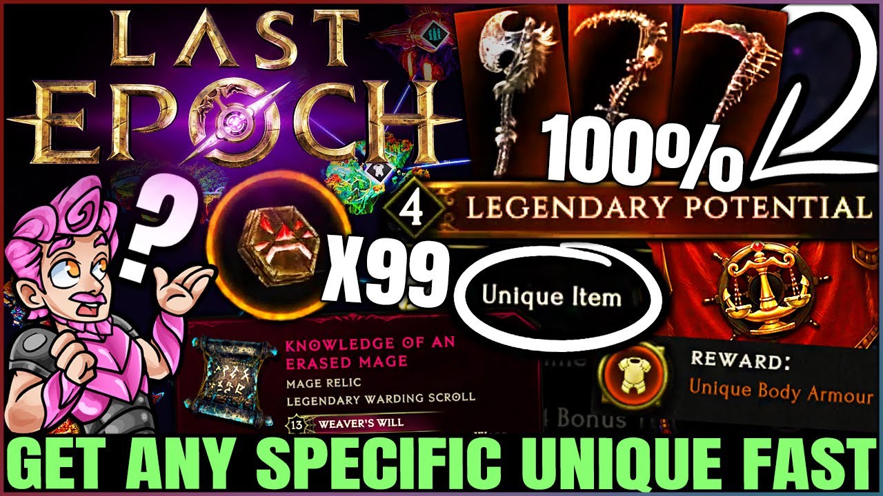 Last Epoch - ULTIMATE Gear Secrets - Get ANY Specific Unique Item FAST & EASY - Best Farm Guide!
