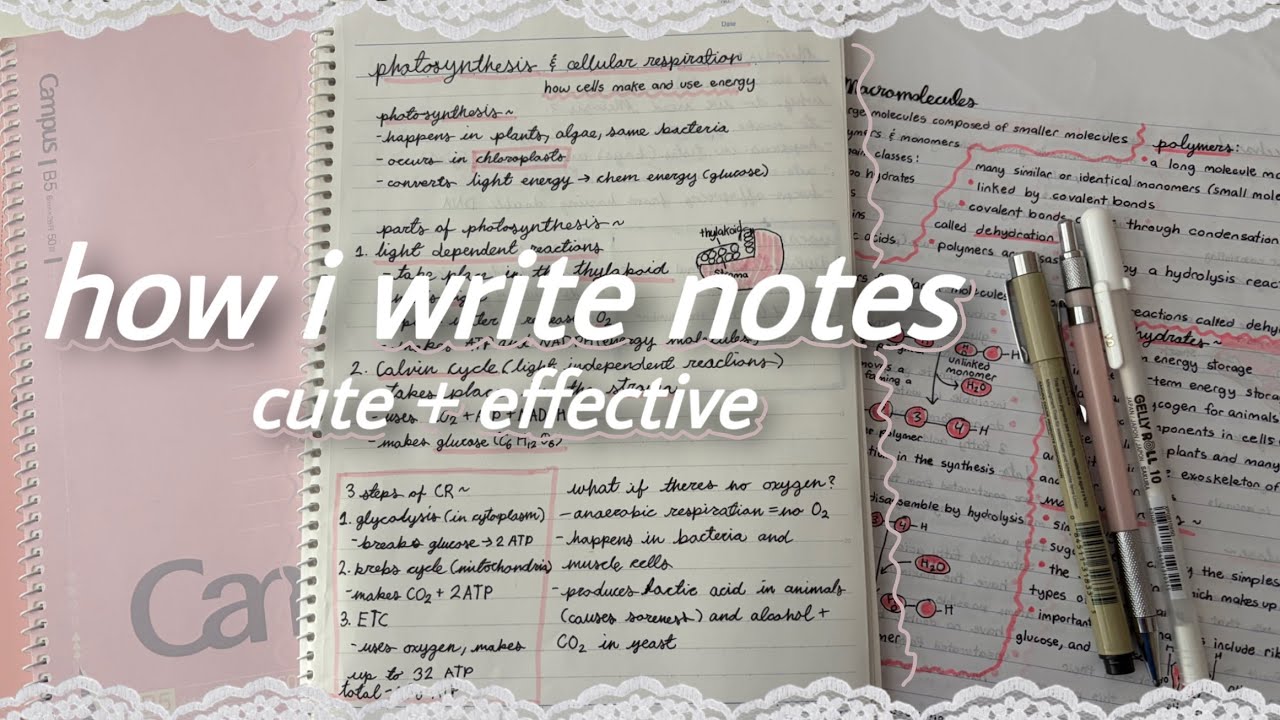 how i take pinterest-style notes that actually work 📓 | aesthetic, affordable, study tips