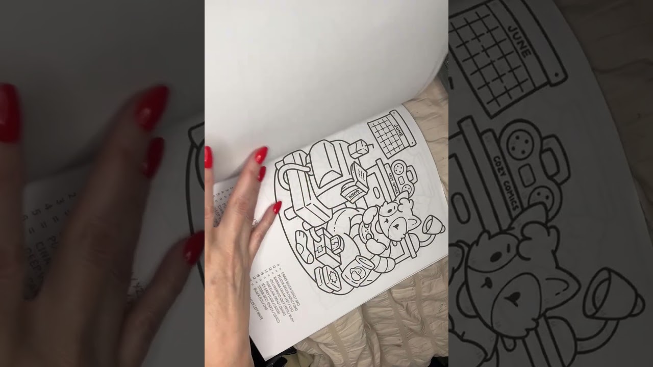 ✨ASMR Late Night Coloring Book Flip Through 💥New Release 💥Jade Summer’s Cute & Cozy Color By Number 