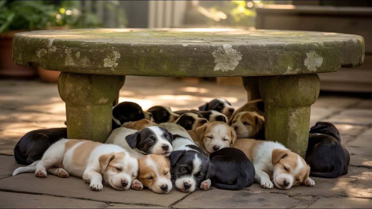 Puppies Full of Milk Cuddle Up and Sleep Peacefully 🐶💤