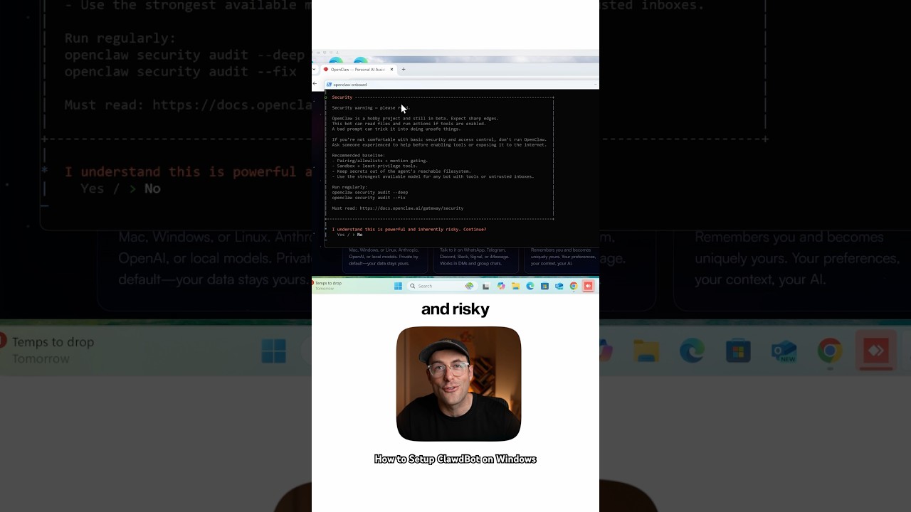 How to setup ClawdBot / OpenClaw on Windows