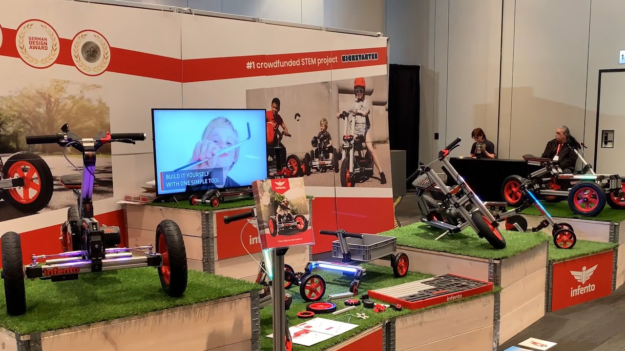 Build your own Rideable Vehicles! INFENTO Modular Constructable Rides at Toy Fair 2019!