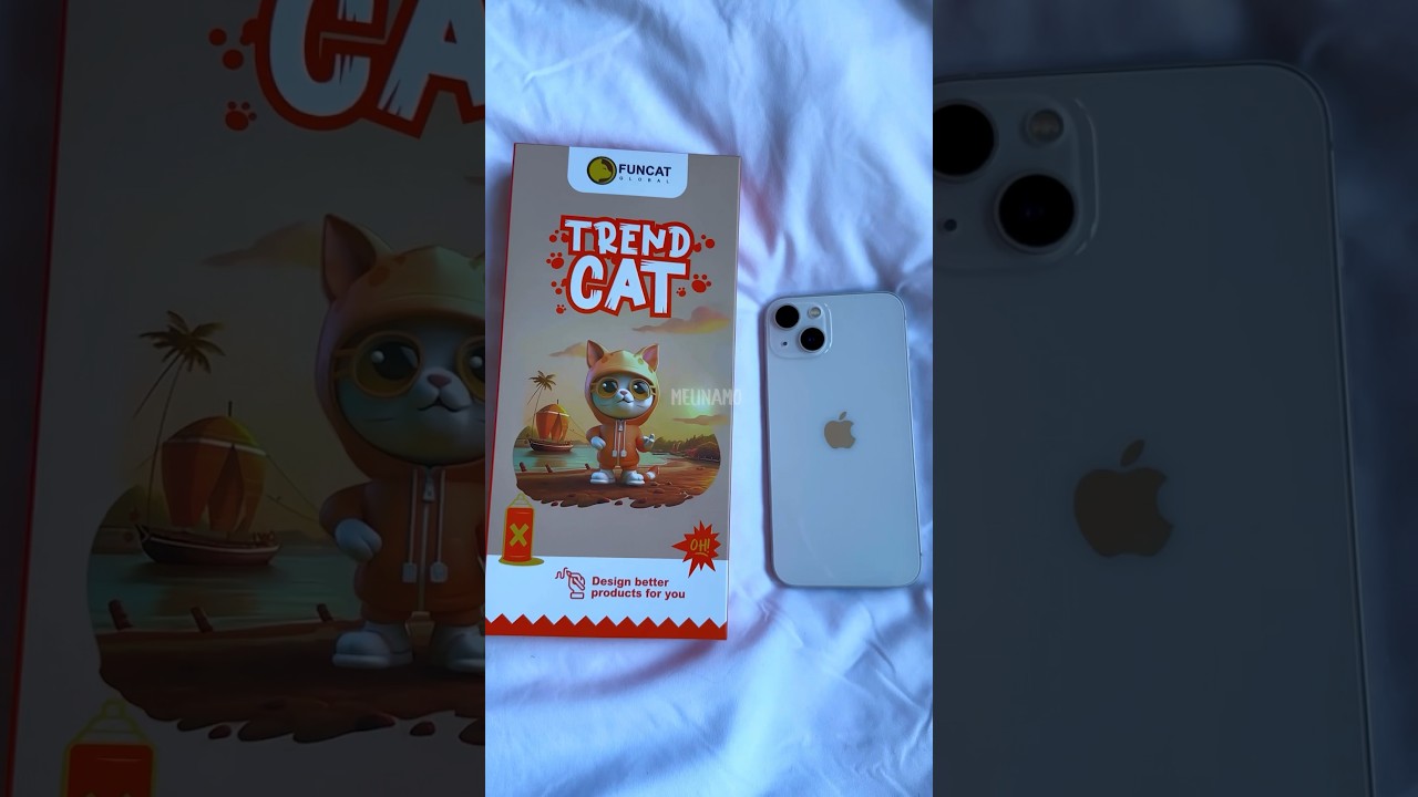 Unboxing Fun Cat iPhone Screen Protector ✨🤍📱#unboxing #asmr #screenprotector