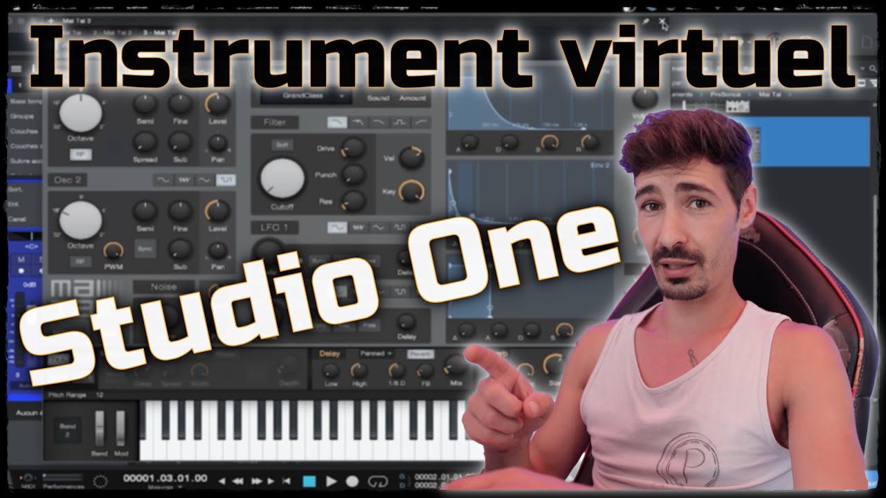 Studio One  - Paramétrer et jouer d'un instrument virtuel VST MIDI (Tuto débutant)