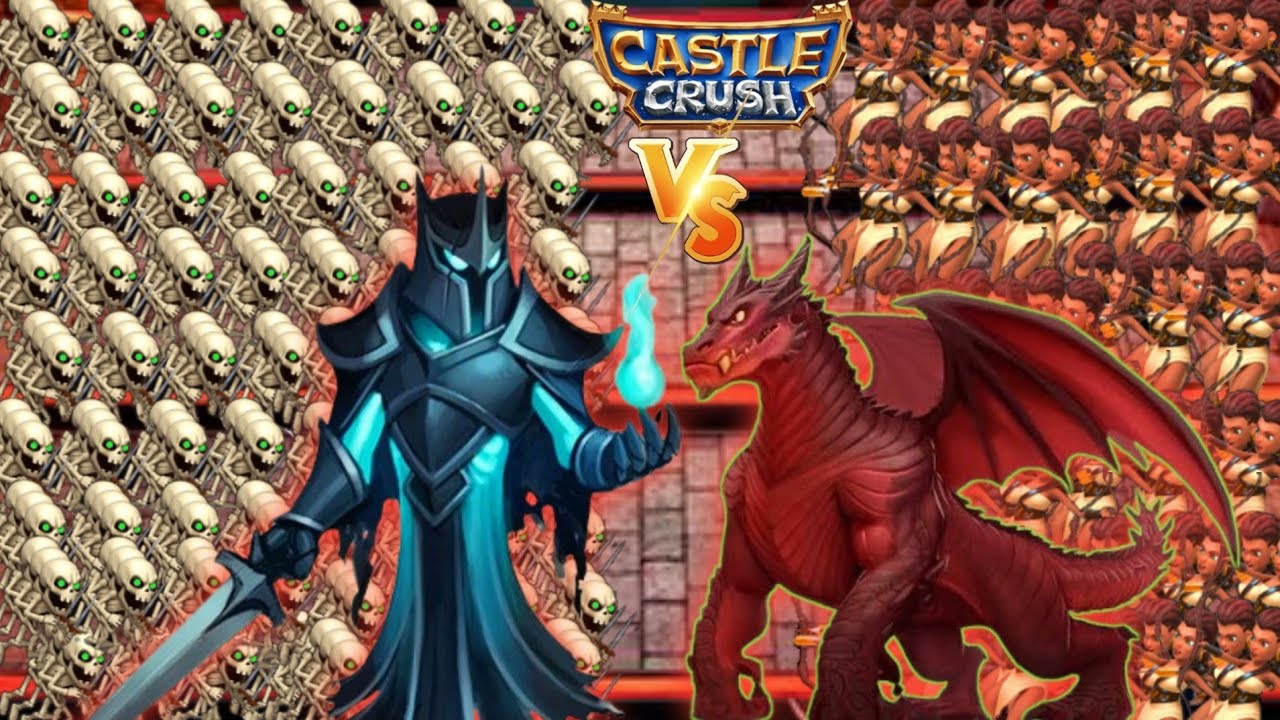 Skeleton Army Fire Dragon Army ☠️🔥 Castle Crush ⚔️🔥