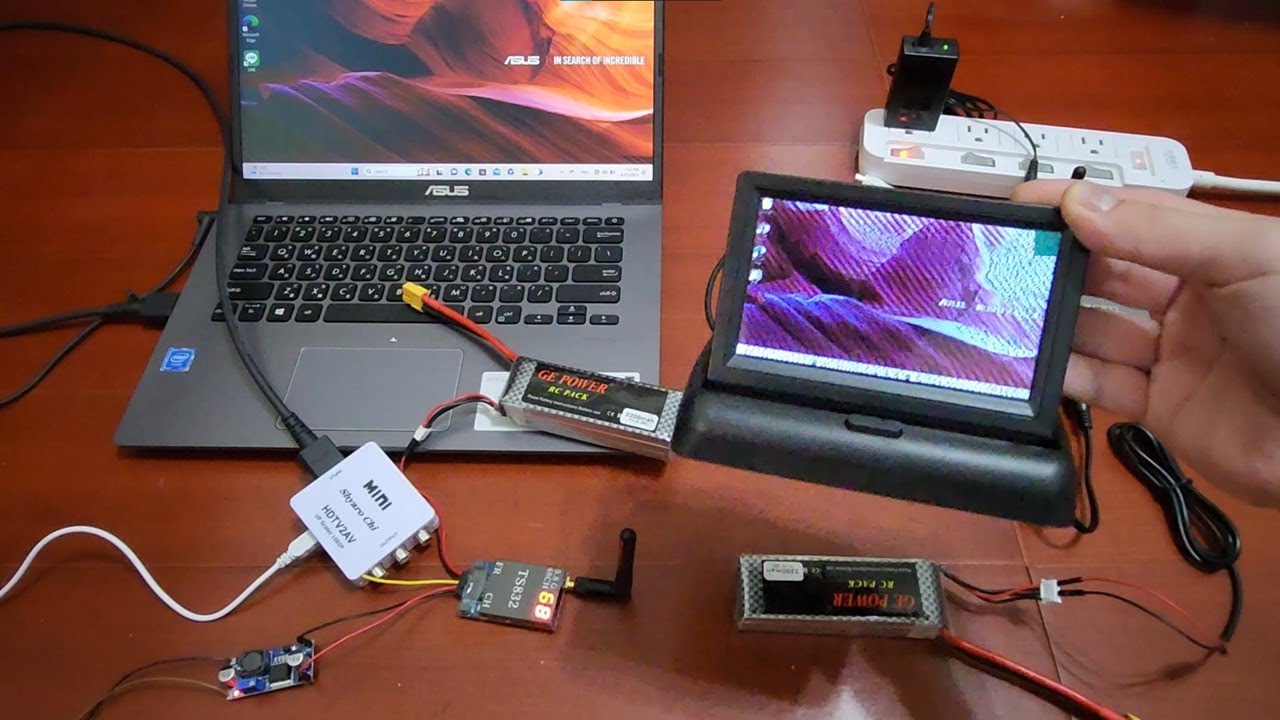 【Hardware】Video Transmission with PC, HDMI2AV converter, and TS832+RC832