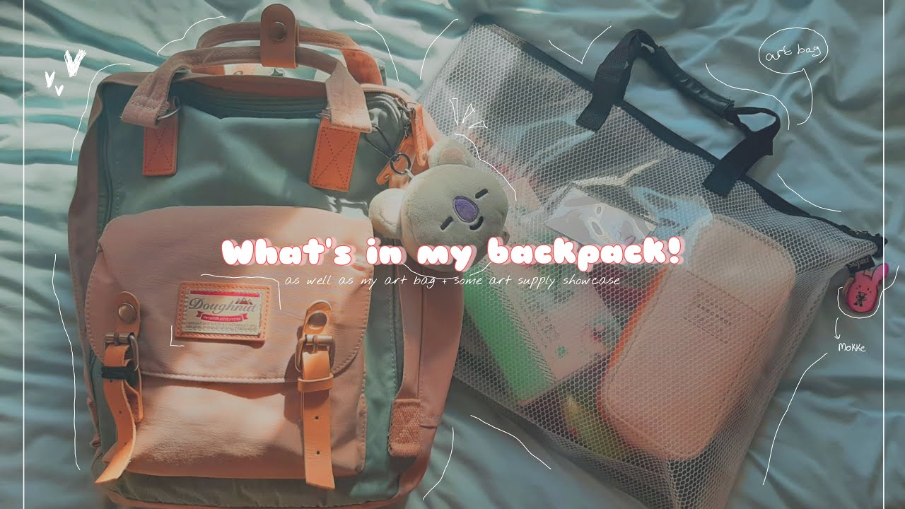 💫What's in my backpack? :: aesthetic & art school edition