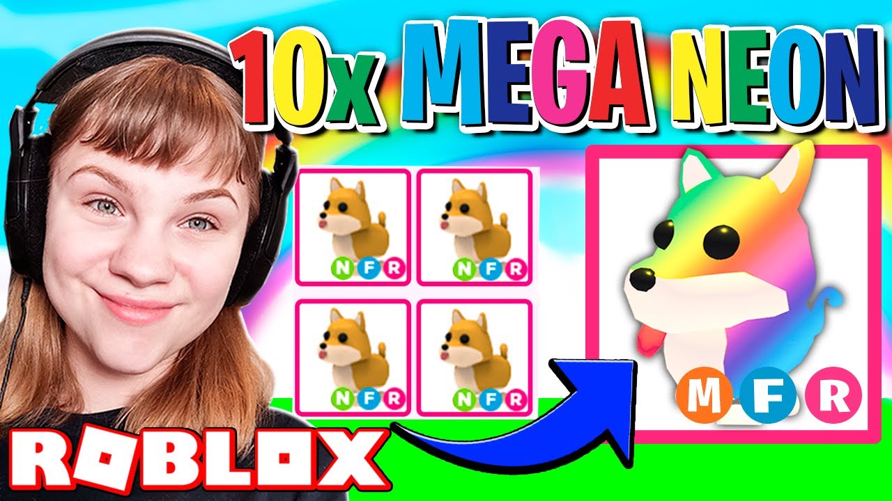 Laver 10 NYE *MEGA* NEON pets! *GIVEAWAY* | Dansk Roblox: Adopt Me med Kaytraine