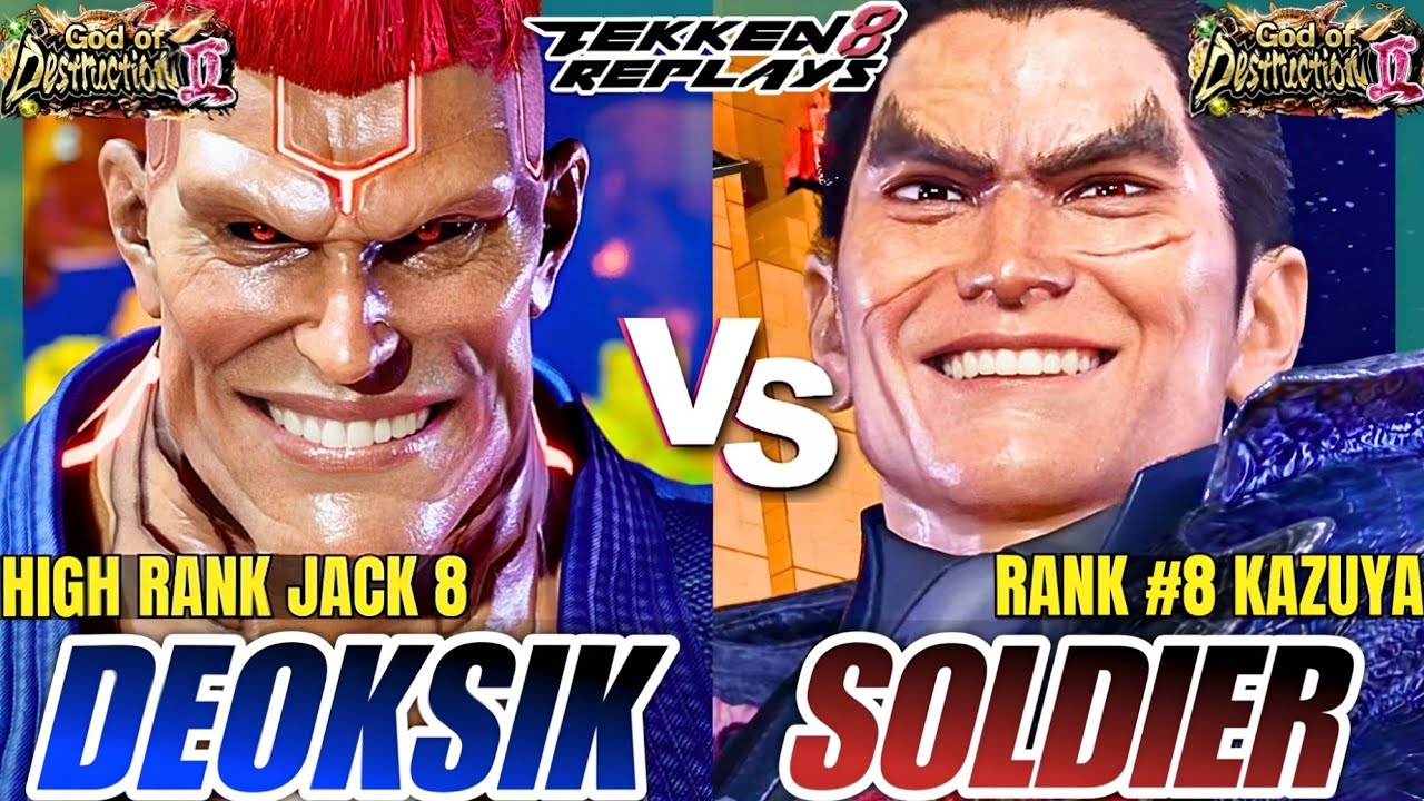 Tekken 8 - Deoksik (Jack-8) vs Buffalo Soldier (Kazuya) - High Level Ranked Match Replay