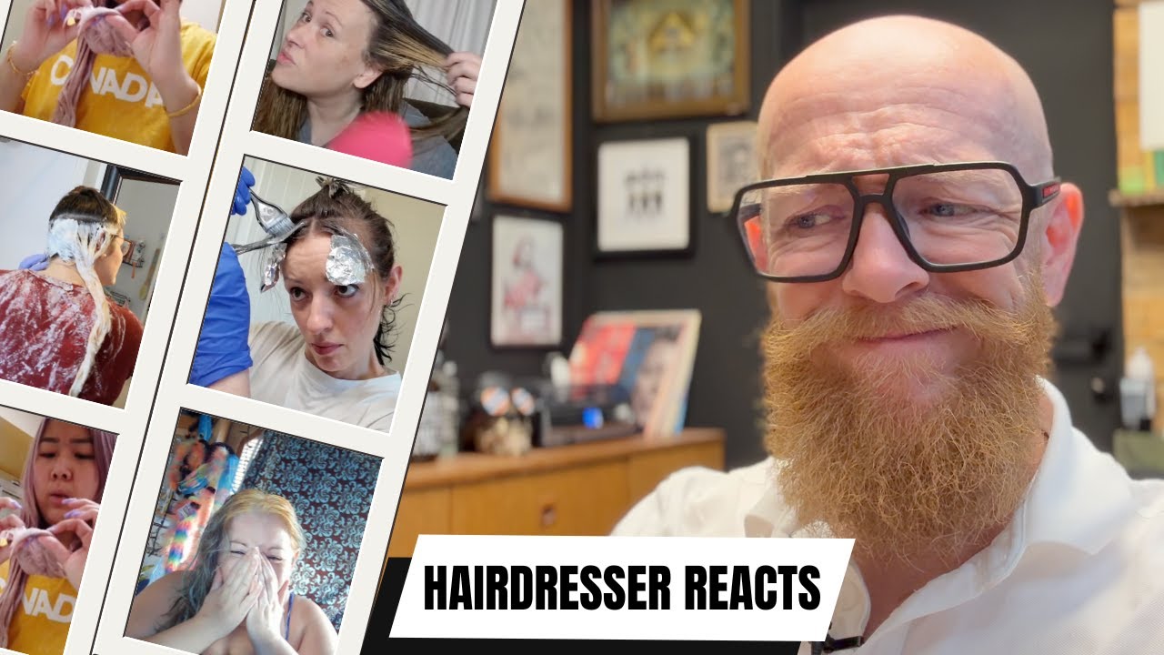 Hairdressers REACT to CRAZY At Home Bleach Fails & Transformations.
