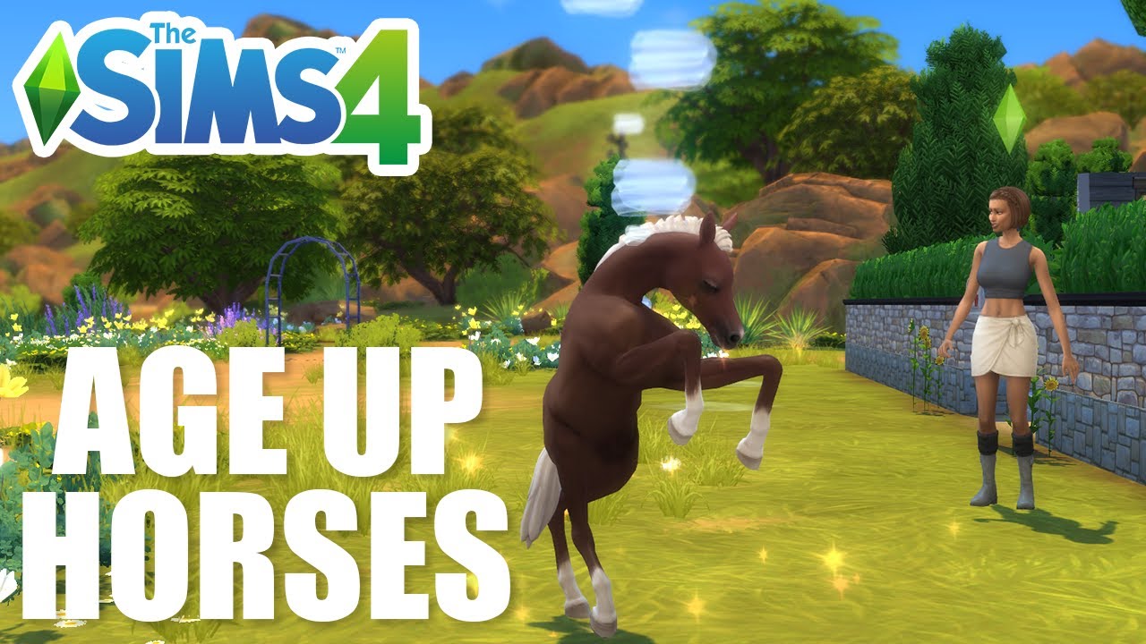 How To Age Up Horse/Foal (Horse Ranch) - The Sims 4