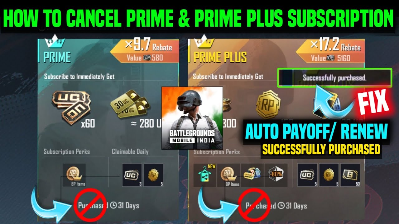 BGMI PRIME & PRIME PLUS SUBSCRIPTION AUTOPAY OFF | HOW TO CANCEL PRIME PLUS SUBSCRIPTION IN BGMI