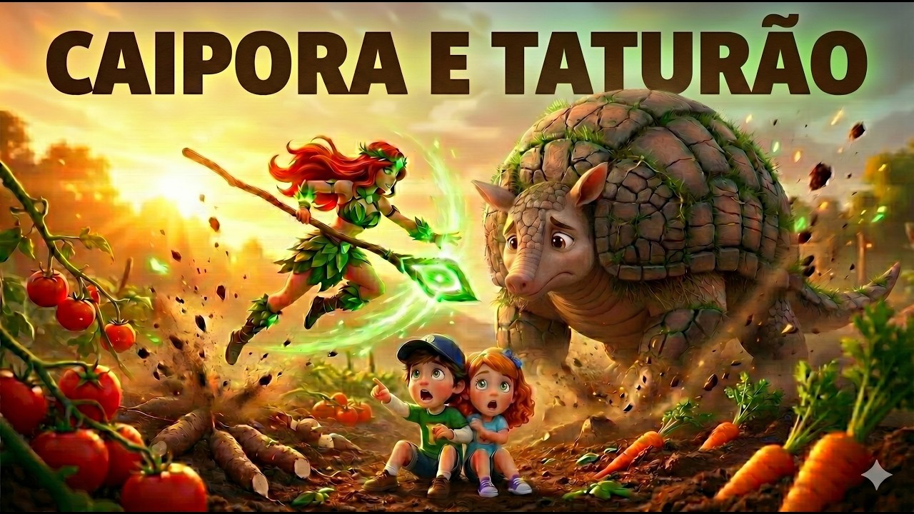Caipora vs Tatur&atilde;o 🦔🌿 | A Horta Destru&iacute;da dos Pituchinhos