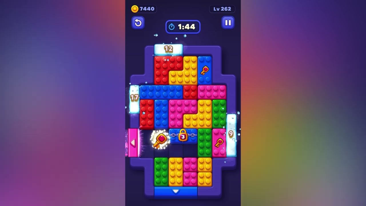 Block Out! - Color Sort Puzzle Level 262 Gameplay 