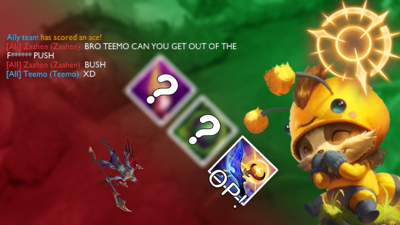 NEVER Pick Zaheen Into Teemo... Unless You Want This