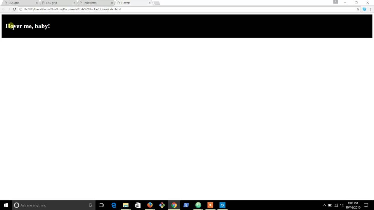 How to use Hover in CSS