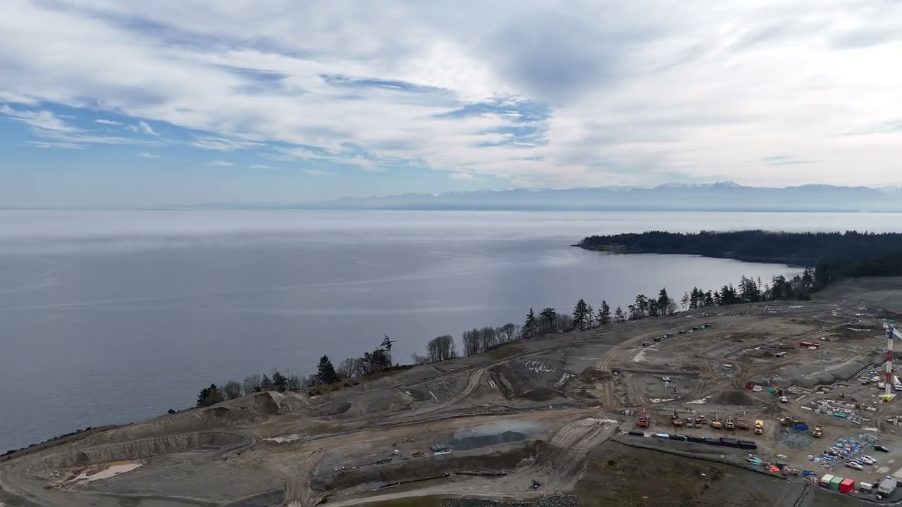 Royal Bay, Colwood BC from the air, Mar 1, 2025