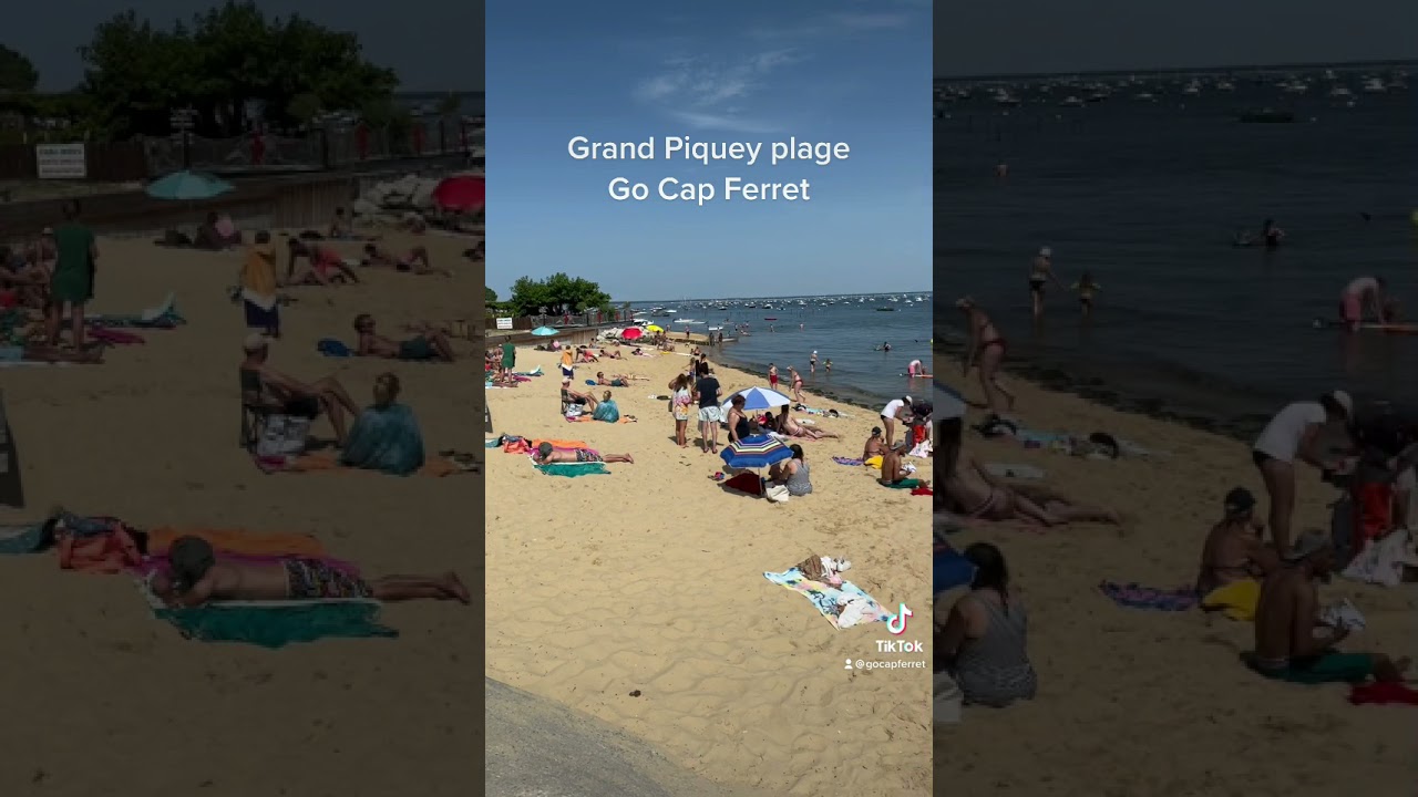 Grand Piquey plage En &eacute;t&eacute; Cap ferret gocpaferret.com