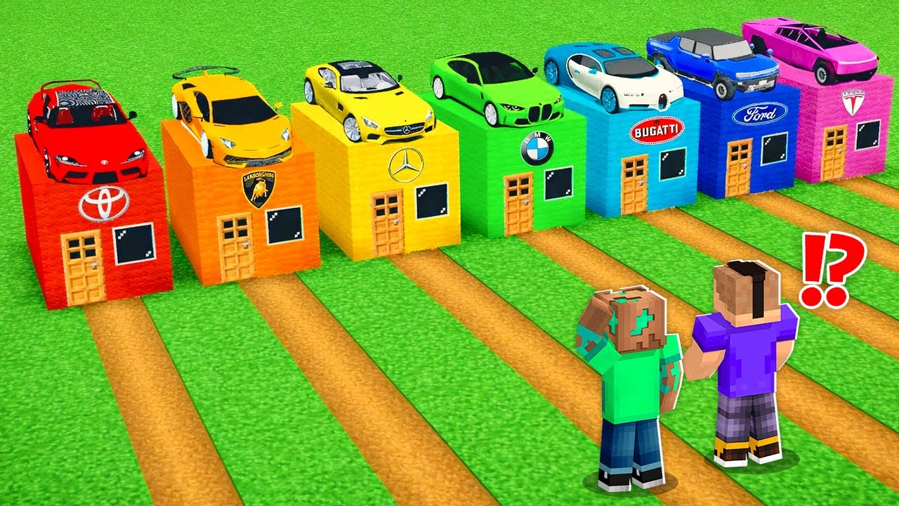 No ELIJAS el COCHE REAL INCORRECTO en Minecraft!