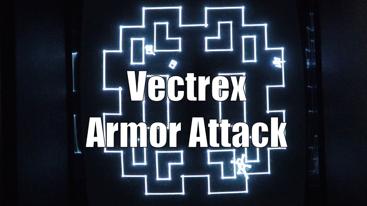 Armor Attack - Vectrex - Tank Combat Game Retro Gameplay