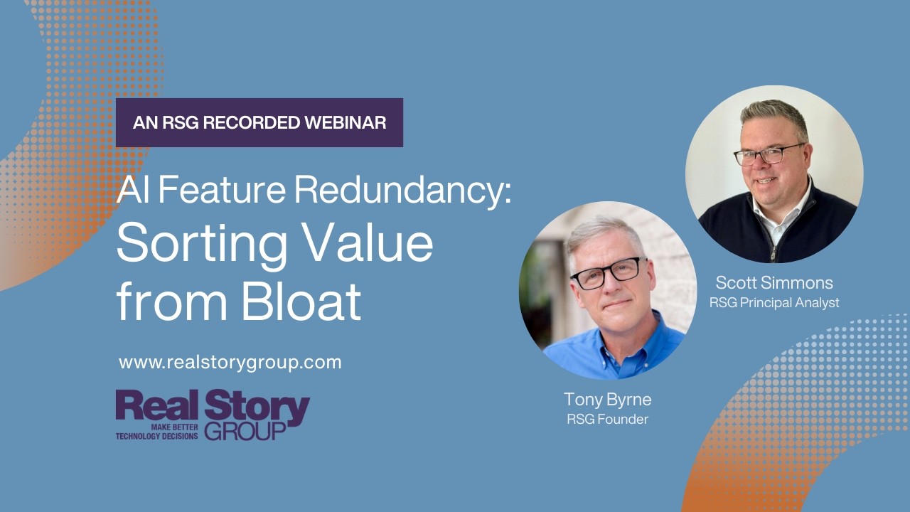 Webinar:  AI Feature Redundancy - Sorting Value from Bloat