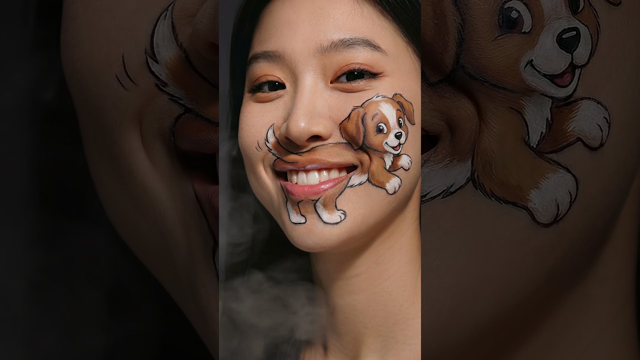 POV: Your Face Paint Knows Magic 💨😂 
