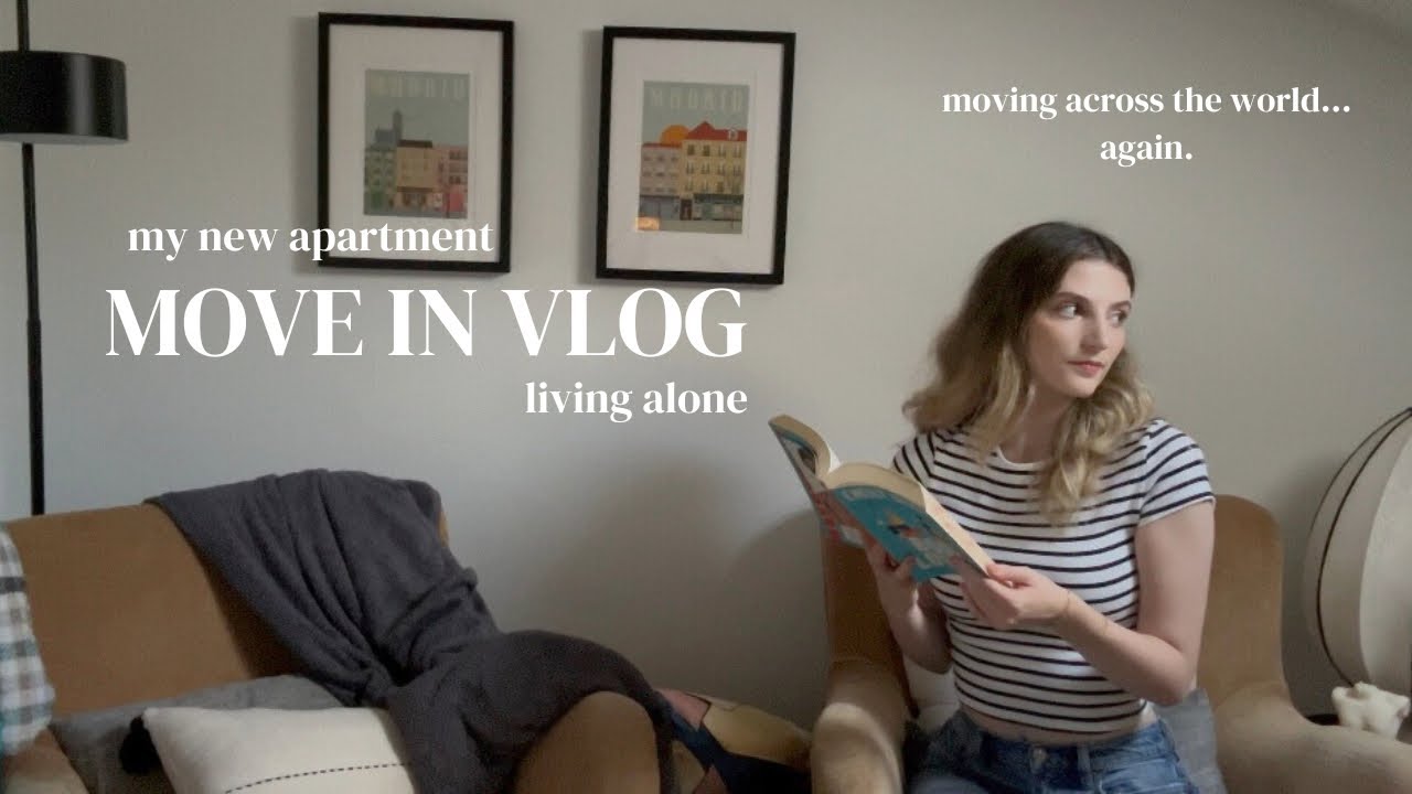 MOVE IN WITH ME VLOG ˚୨୧⋆｡˚ ⋆ : new madrid apartment as an international student