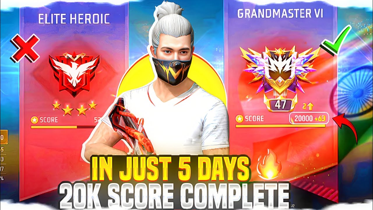 ONLY 5 DAYS = 20,000 SCORE 🤯🚀 | Full Rank Push Gameplay! 🔥