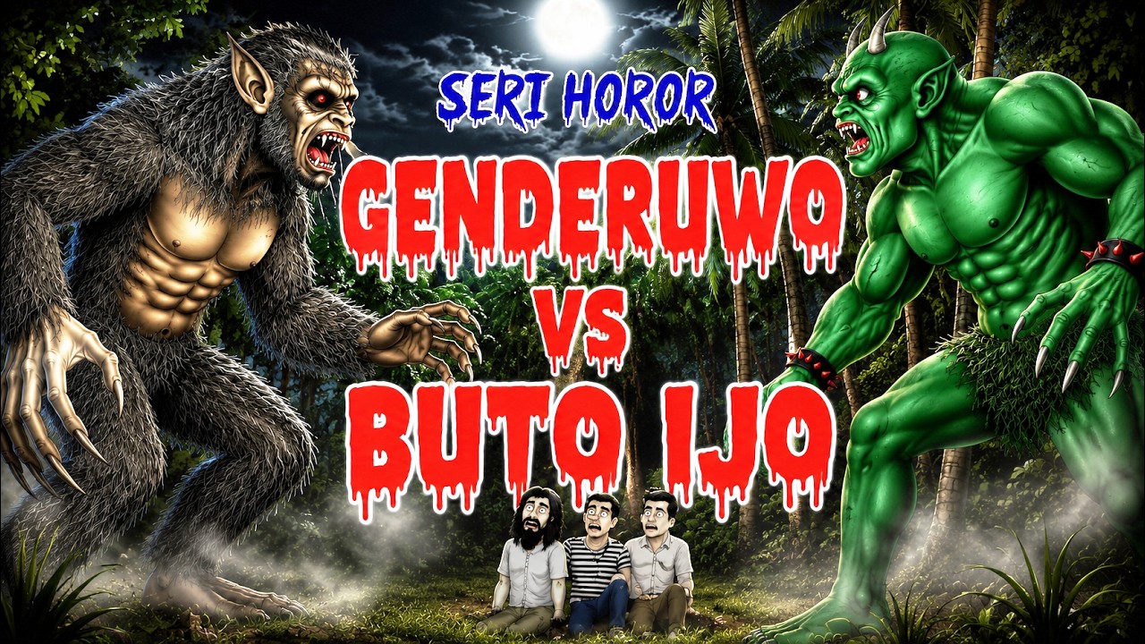 ANIMASI KARTUN HOROR | BUTO IJO VS GENDERUWO #21