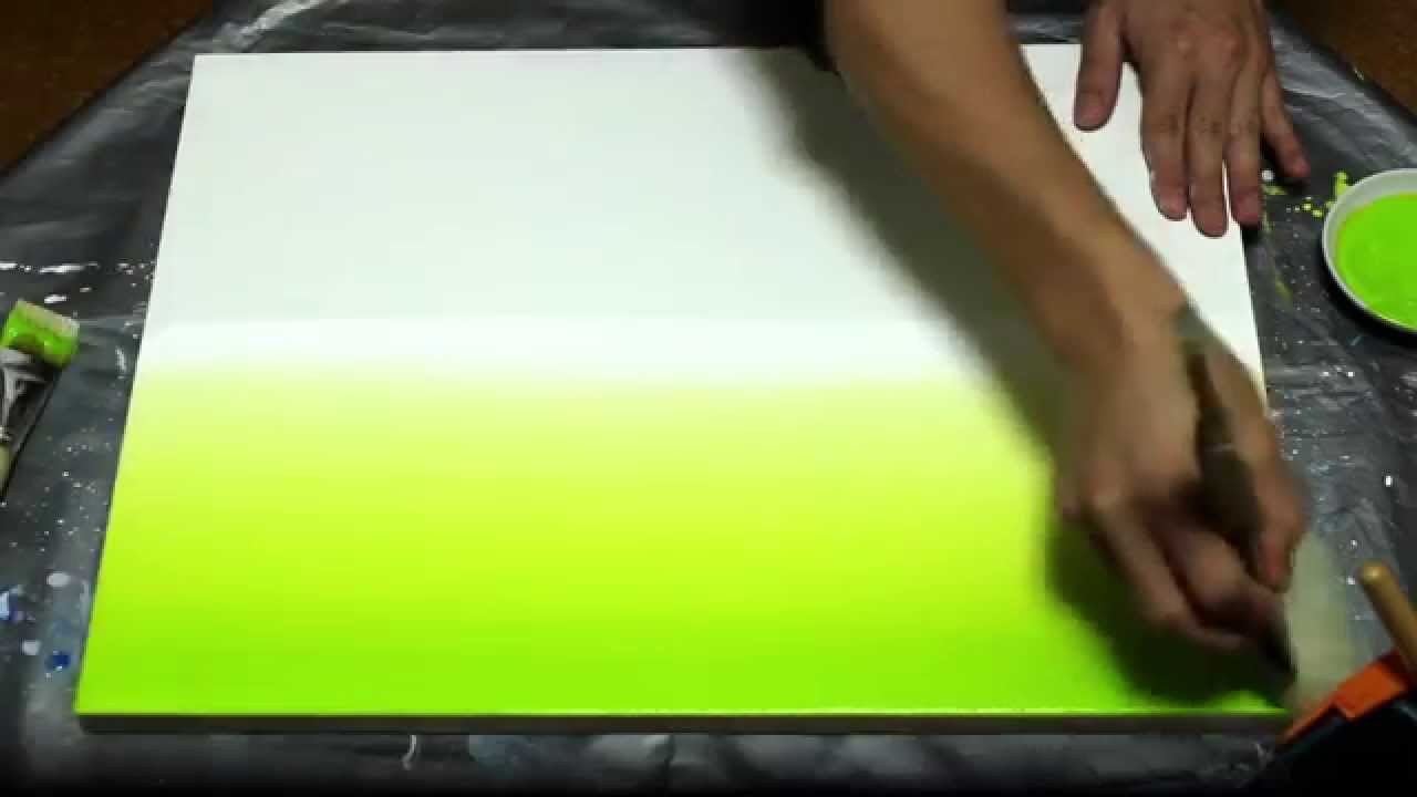 アクリル絵の具のグラデーション