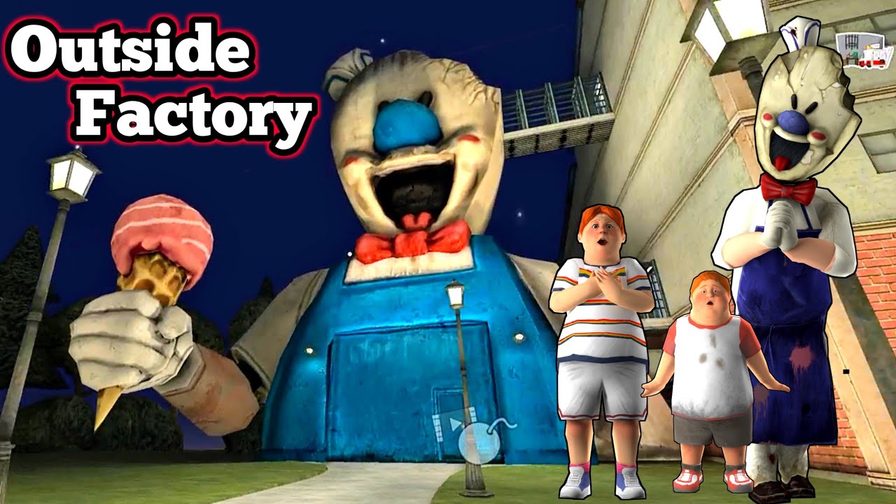 Out Side The Rod Factory Ice Scream 4 | Ice Scream 4 Outside the Rod Factory