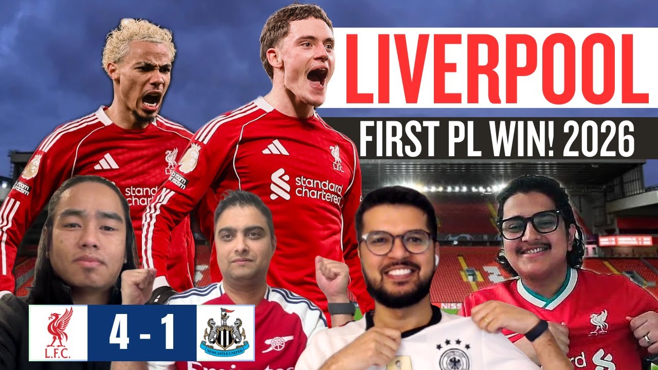 🔴 Liverpool 4–1 Newcastle | First PL Win of 2026 | Arsenal Win| Fan Reaction| CAP1041 Ep48
