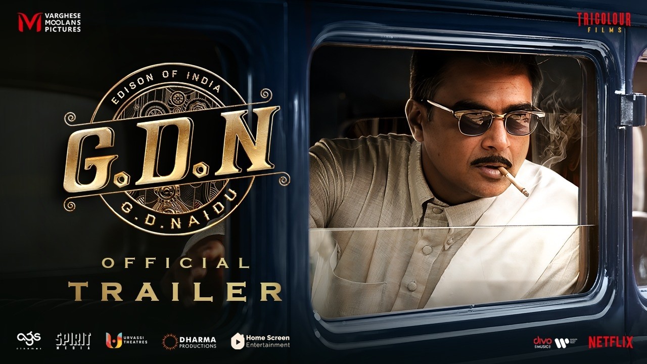 G.D.N Official Trailer | R. Madhavan | Sathyaraj | Jayaram | Priyamani | Dushara | Govind Vasantha
