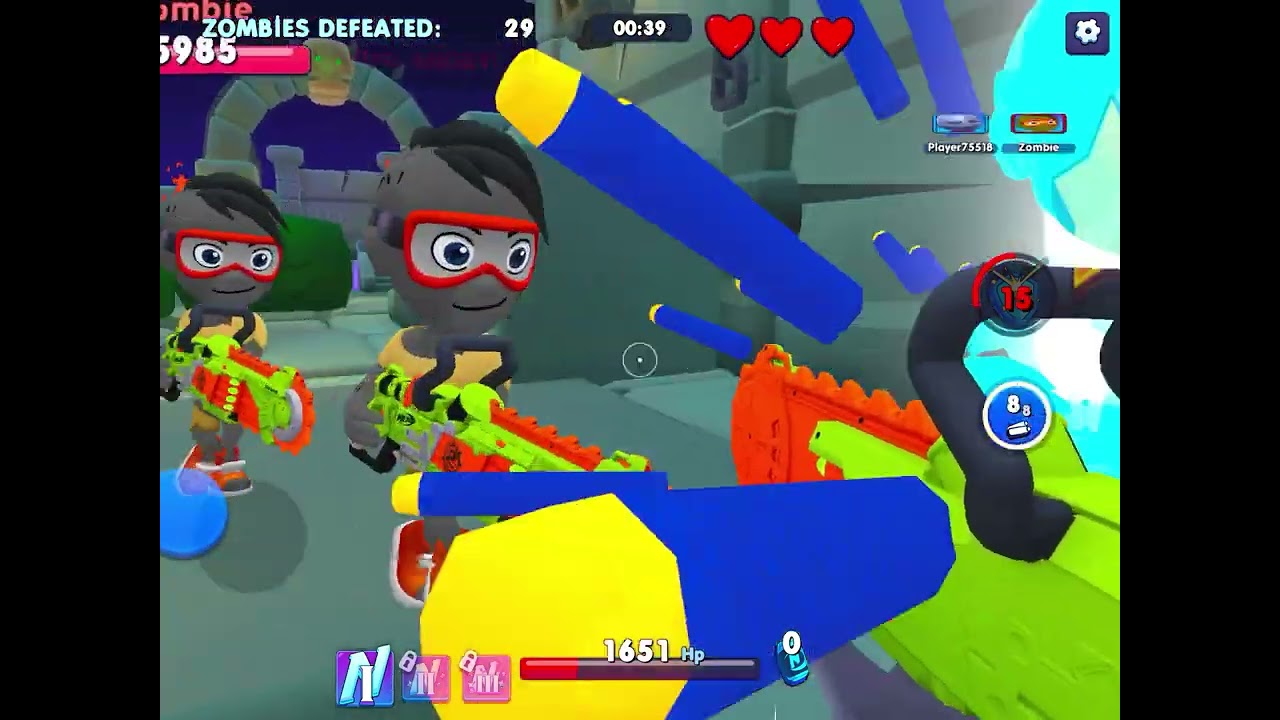 Nerf Superblast getting the emerald crate in zombie strike