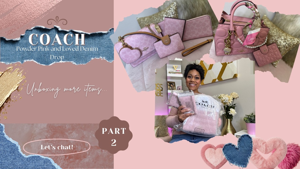 Coach Powder Pink Drop | Pink Petal Maggie Tote | Unboxing | TI & 50 cent beef chit chat