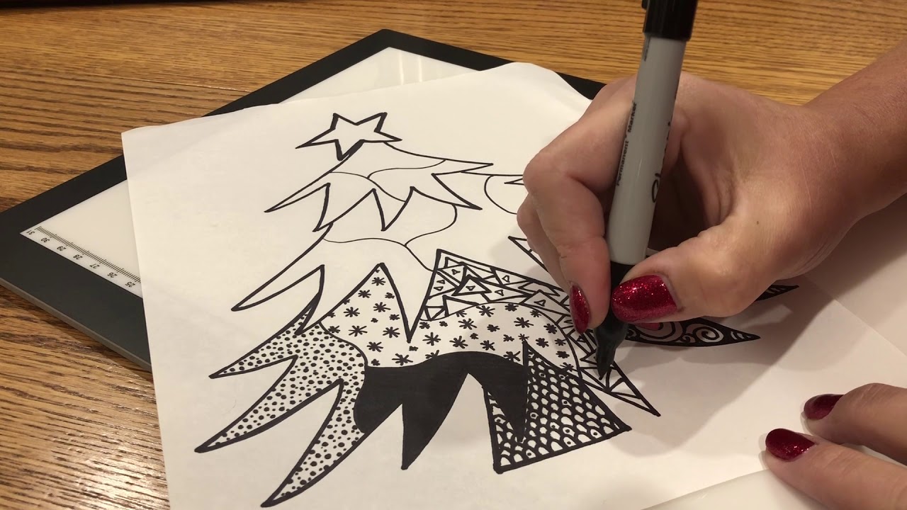 Zentangle Design: Soft-spoken (at beginning & end only) ASMR
