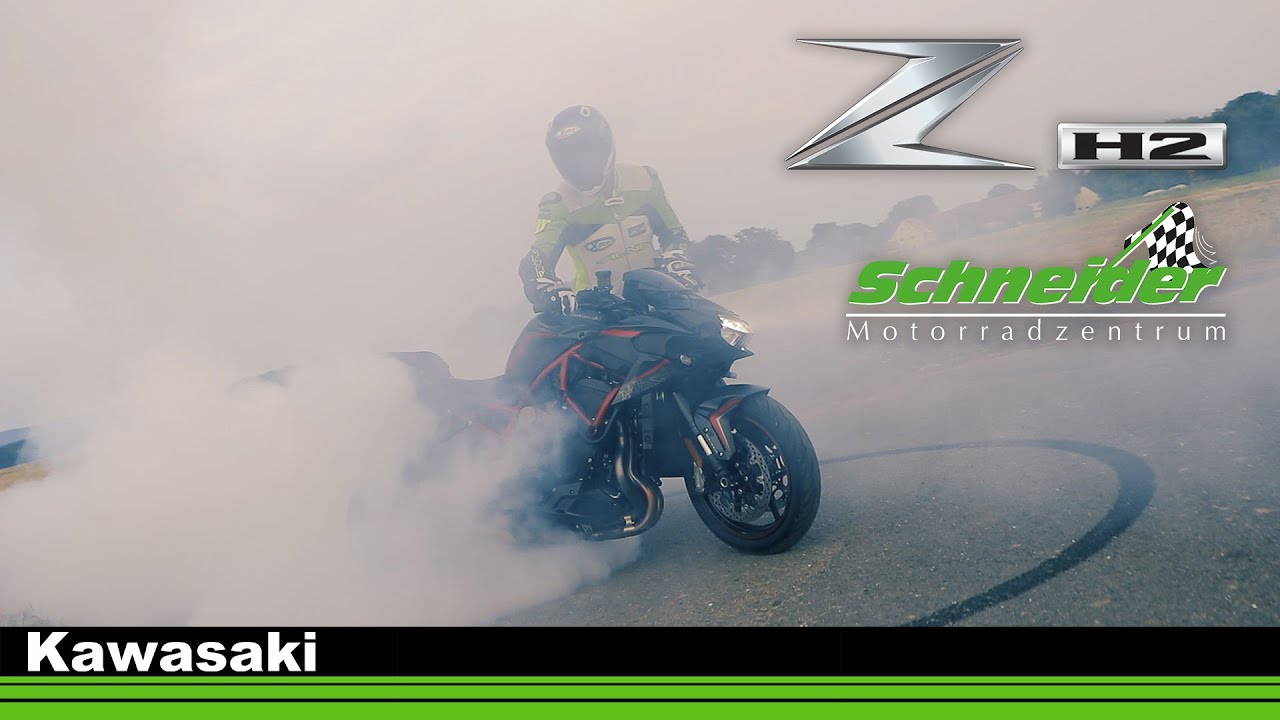 Kawasaki Z H2 #Bikeporn Bilster Berg | Thilo Günther 🔥 Kompressor 200PS 🔥 Burnout Wheelie Stoppie