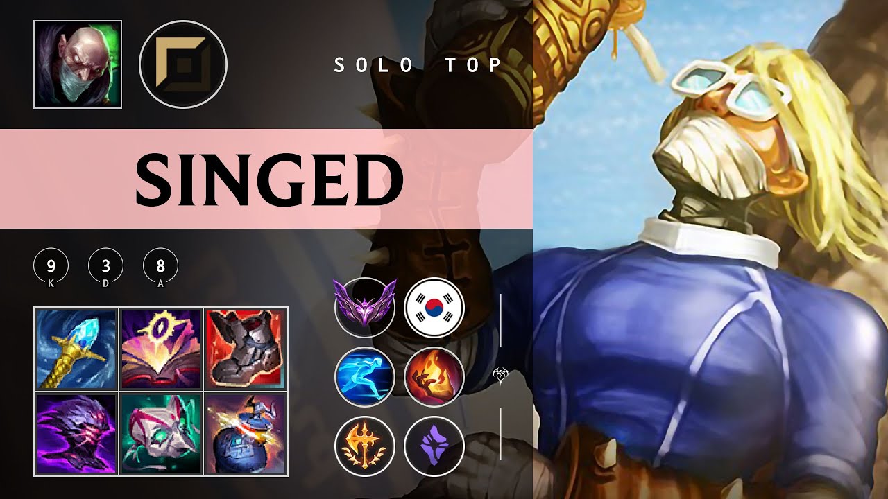Singed Top vs Vayne - KR Master Patch 25.24