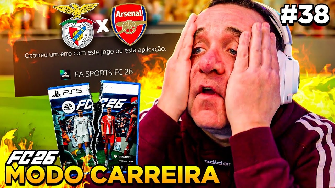 EAFC 26 MODO CARREIRA #38 - APANHEI O ARSENAL MONSTRO NOS QUARTOS DA CHAMPIONS