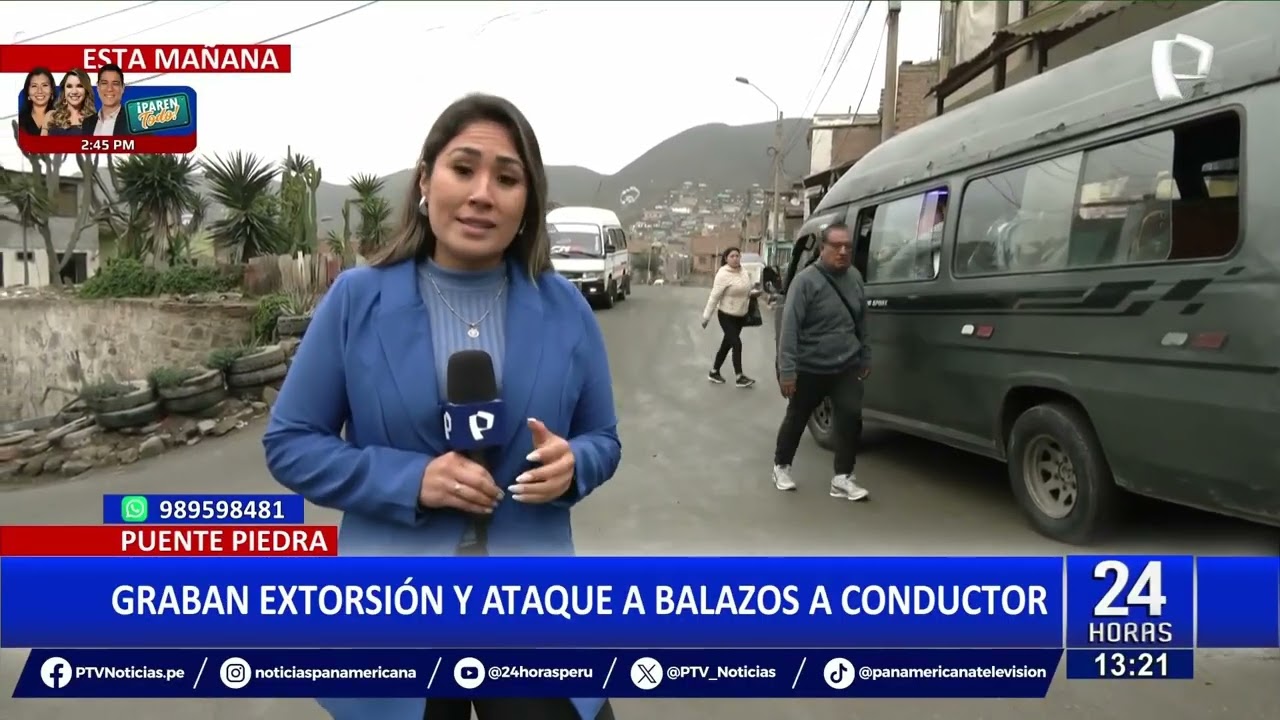 Puente Piedra: criminales graban extorsión y atacan a balazos a chofer de combi