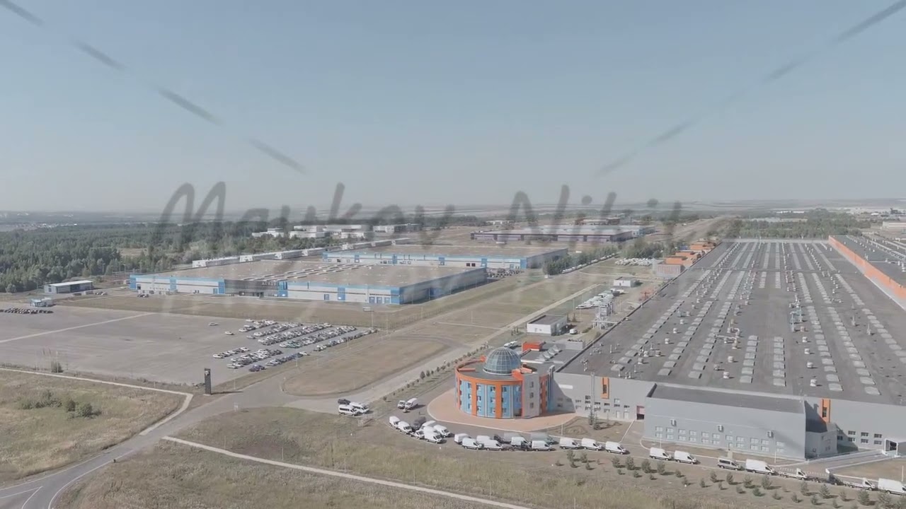 A-Log. Russia, Yelabuga. Special economic zone - Alabuga. Factories - Aurus, Sollers Ford, Aerial Vi