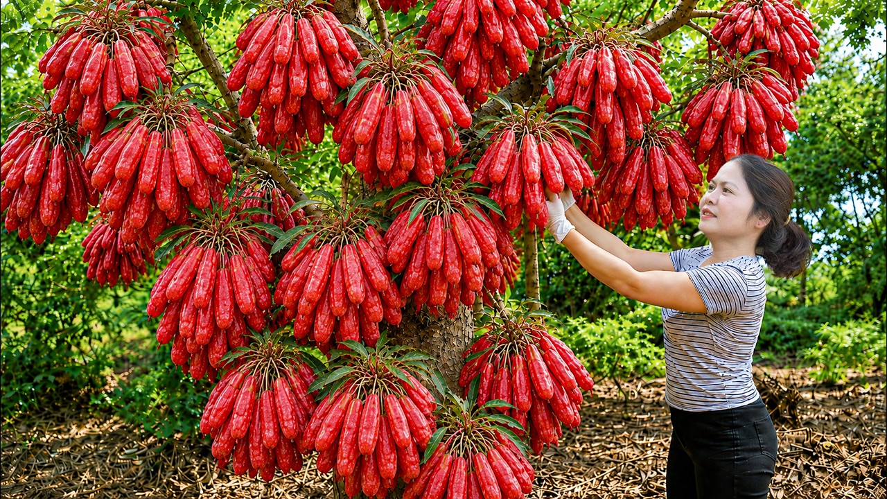 Harvesting Giant Silverberries for Village Market | Traditional Silverberry Salad Recipe