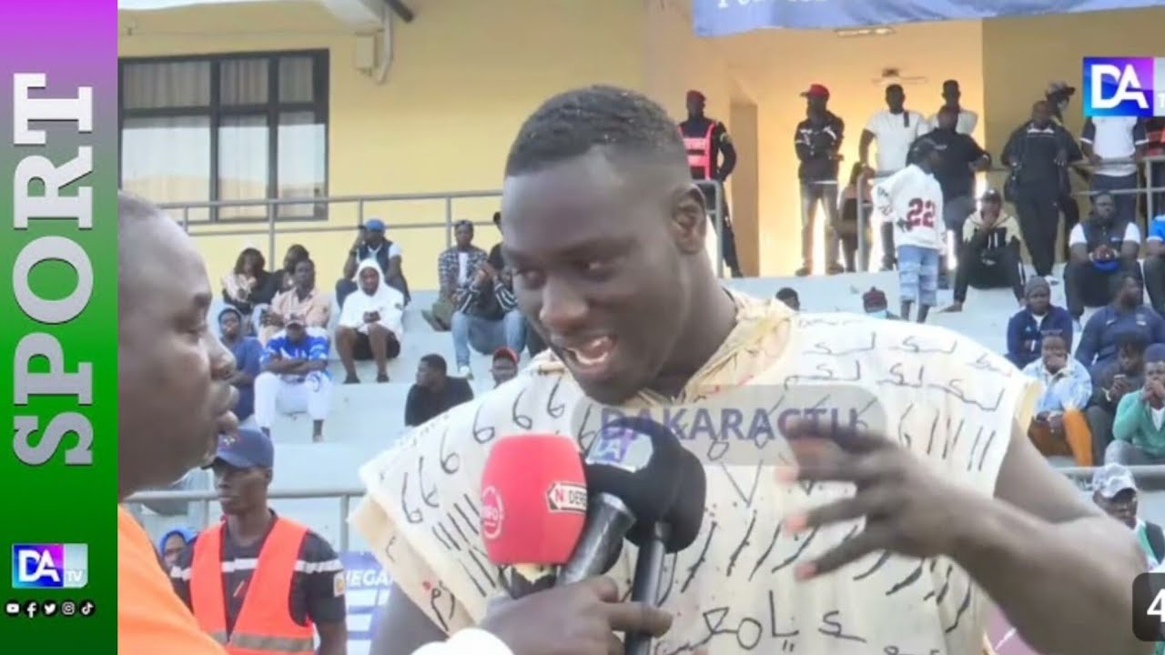 Arène Nationale - Tony Jr apres sa belle victoire «  Bayina Mbapatt nagn ma diokh kou …. »