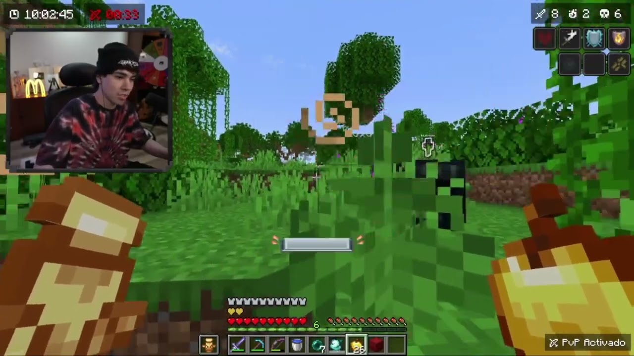 Spreen vs aquino  pvp experimento hadcore #minecraft #experimentohadcore