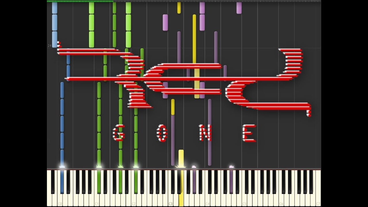 Gone - Red [Tutorial Synthesia] Piano Neith