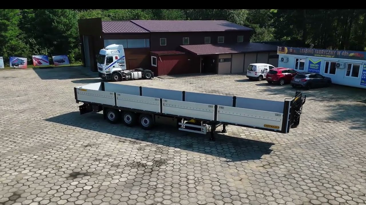 Naczepa burtowa ORTHAUS PLATO 800 - wersja HD do ciężkich ładunków.